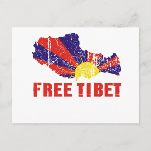 FRI TIBET/TIBETAN FRIEDOM VYKORT