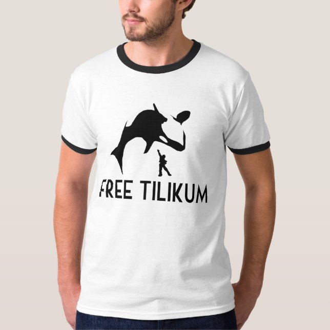 Fri Tilikum Spara vid Orca Killer Whale T-shirt (Framsida)