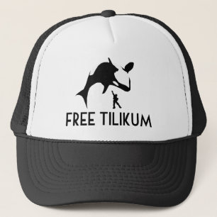Fri Tilikum Spara vid Orca Killer Whale Truckerkeps
