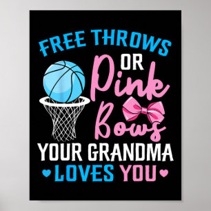 Fri tråd eller Rosa Bows Grandma Kärlek You Gender Poster