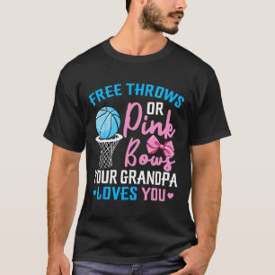 Fri tråd eller Rosa Bows Grandpa Kärlek You Gender T Shirt