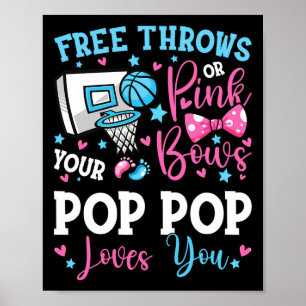 Fri tråd eller Rosa Bows Pop Kärlek Du Gender Poster