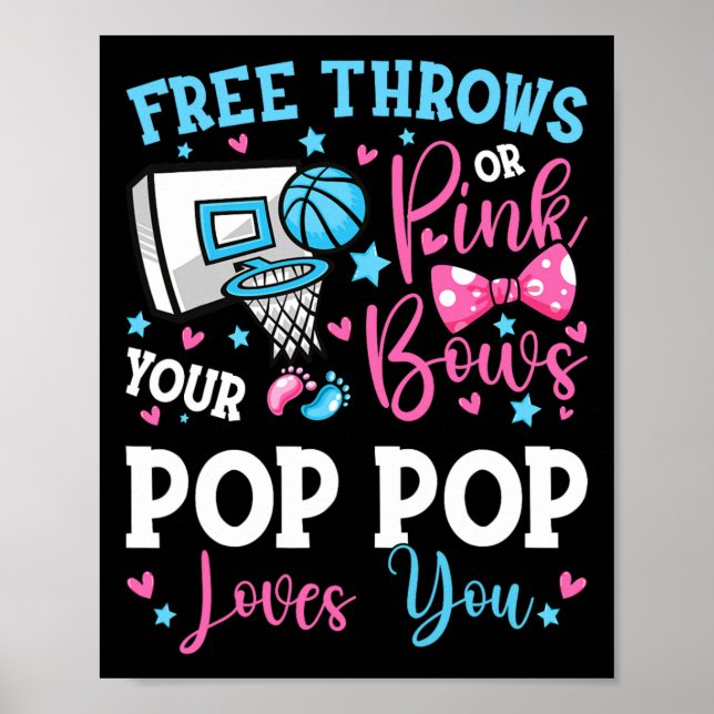Fri tråd eller Rosa Bows Pop Kärlek Du Gender Poster (Framsidan)