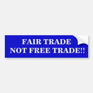 Fri trade. för mässahandel inte bildekal