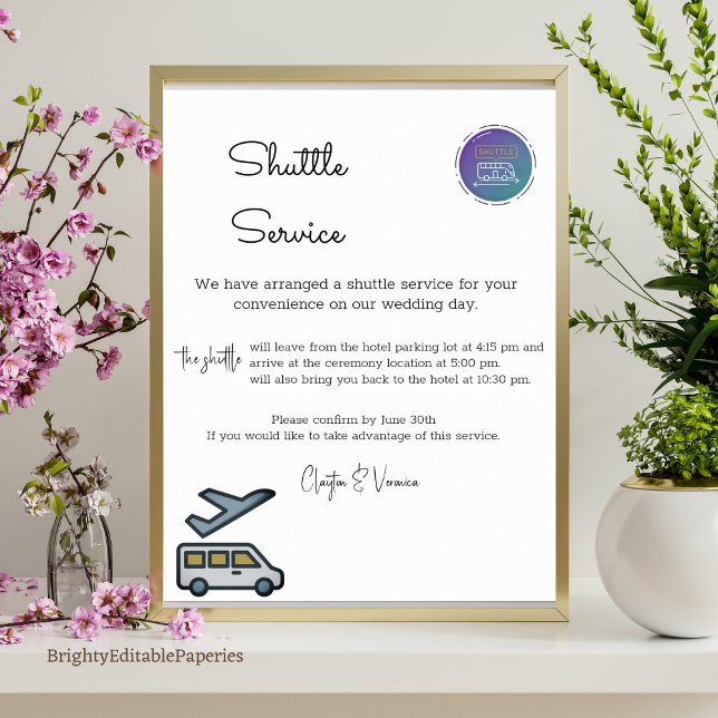 Fri Transport för våra Bröllop-gäster Poster (Skapare uppladdad)