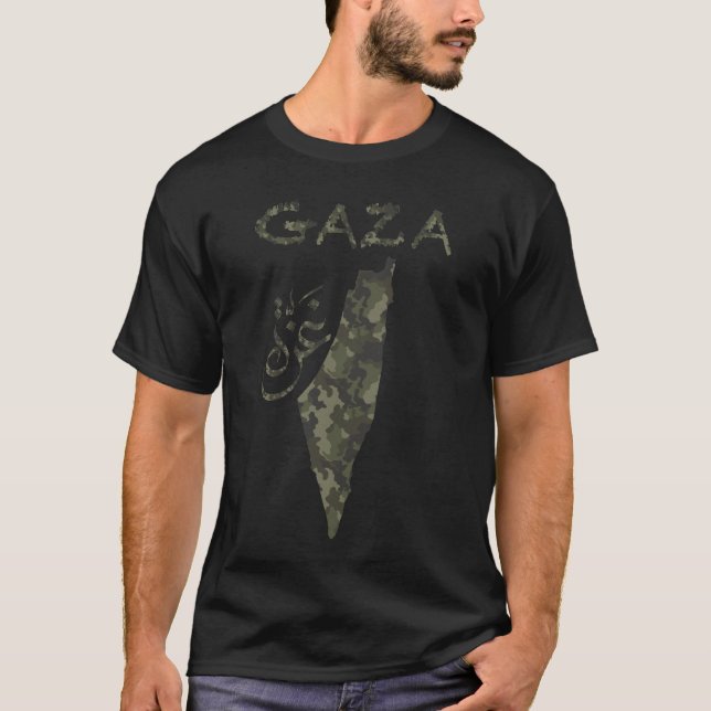 Fri tröja för Palestina-Gaza - Kamouflage-design (Framsida)
