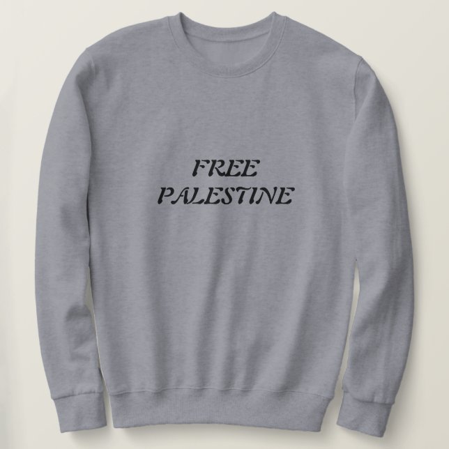 Fri tröja för Palestina Lång Ärmad Tröja (Design framsida)