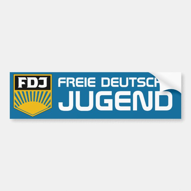 Fri tysk bildekal för ungdom (FDJ) (Framsidan)