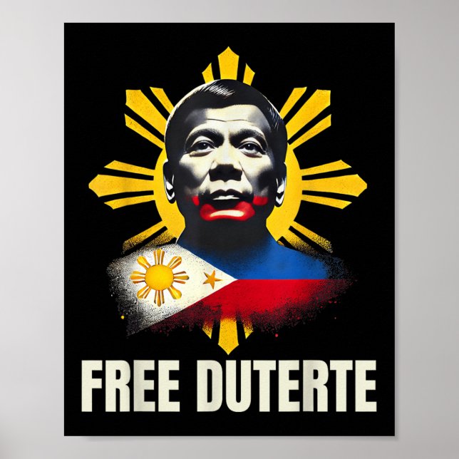 Fri uterte Du30 President Rodrigo Digong Patriot Poster (Framsidan)