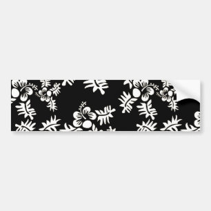Fri vektor Sömlös blomma, svart vit Mönster3 h Bildekal
