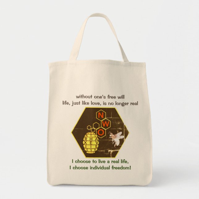 Fri vilja = äkta livpåse tygkasse (Framsidan)