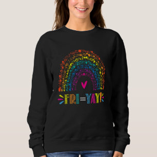 Fri Yay! Lycklig Fredag Lärare Tgif Friyay School T Shirt