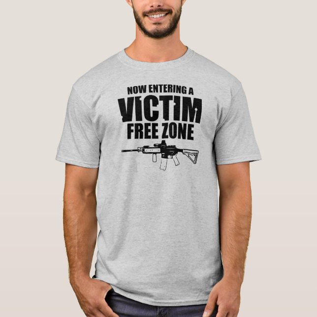 Fri zon AR15 för offer Tee (Framsida)