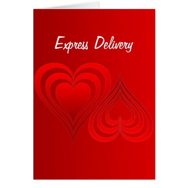 Fri zon för Conformist - uttrycklig leverans Hälsningskort (Framsidan)