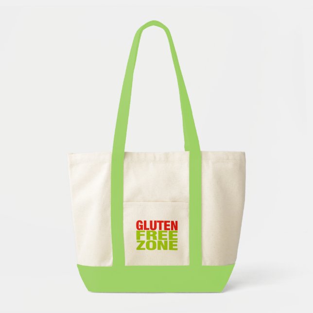Fri zon för Gluten (den celiac sjukdomen) Tygkasse (Framsidan)