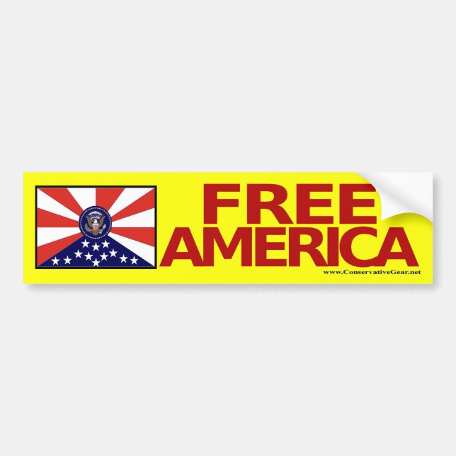 Fria Amerika Bildekal (Framsidan)