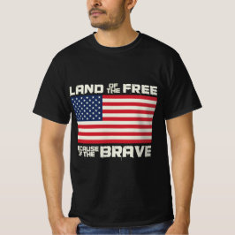 Fria Amerika-Flagga 4 juli Firande T Shirt