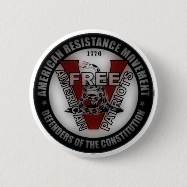 Fria amerikanpatrioter knäppas knapp (Framsida)