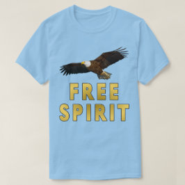 Fria Ande Med Vithettad Örn Som Flyger T Shirt