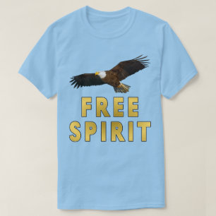 Fria Ande Med Vithettad Örn Som Flyger T Shirt