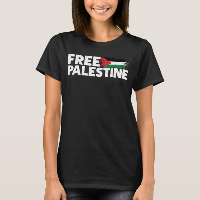 Fria arabiska i Palestina står jag med Palestina f T Shirt (Framsida)