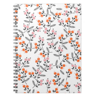 Fria Blommigtar: Hand-Stitched Embroidery Anteckningsbok