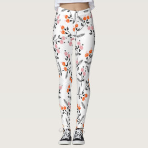 Fria Blommigtar: Hand-Stitched Embroidery Leggings