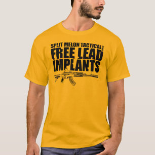 Fria bly- implantat AK-47 - svart diagram T-shirt
