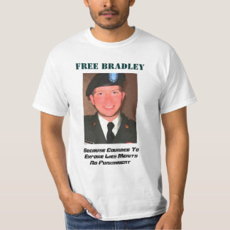 Fria Bradley som bemannar unisex- T Tee