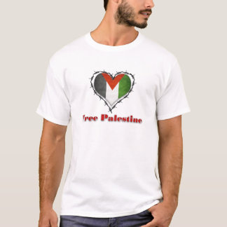 Fria den förse med en hulling Palestina flagga - T-shirt