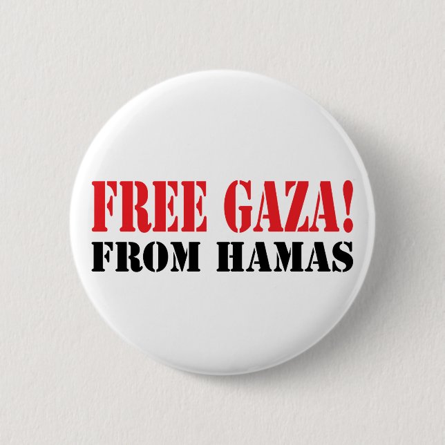Fria GAZA från HAMAS Knapp (Framsida)