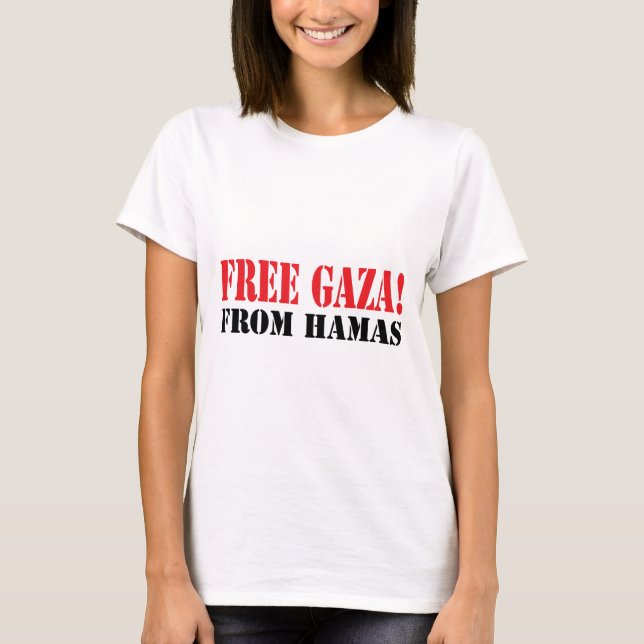 Fria GAZA från HAMAS T-shirt (Framsida)