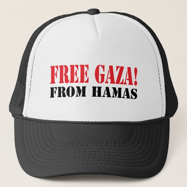 Fria GAZA från HAMAS Truckerkeps (Framsida)