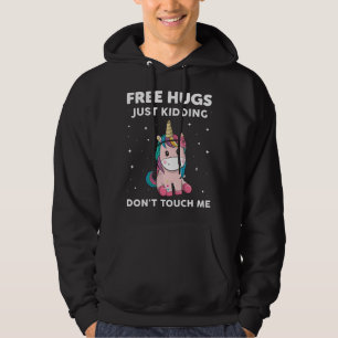 Fria hakar som bara håller fast vid att inte röra hoodie