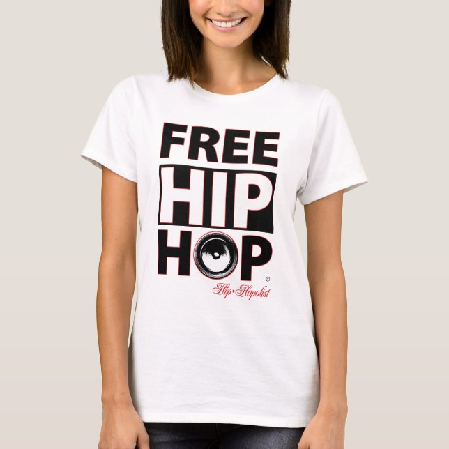 Fria Hip hop-kvinnor Tee (Framsida)