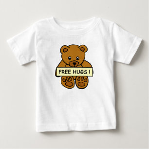 Fria Hugs Teddy baby-kläder Tee Shirt
