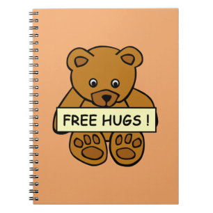 Fria Hugs Teddy-bärbara datorer Anteckningsbok