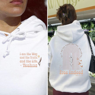 Fria i Jesus boho regnbåge blommigt Kristian T Shirt