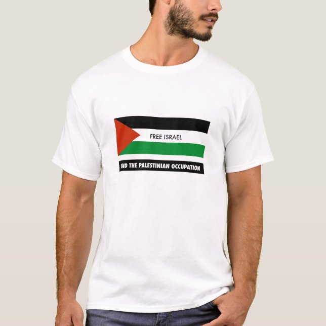 Fria Israel - avsluta den palestinska ockupationen Tee (Framsida)