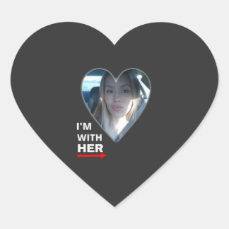 Fria Jodi Arias Jag Står Vid Henne Hjärtformat Klistermärke