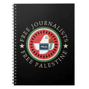 Fria Journalister Fritt Palestina Anteckningsbok