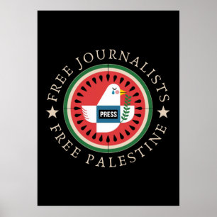 Fria Journalister Fritt Palestina Poster
