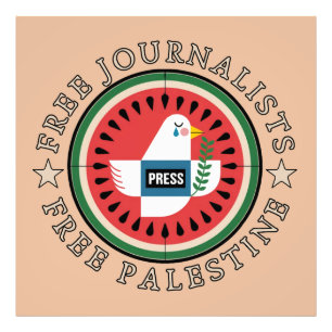 Fria journalister i Palestina Fototryck