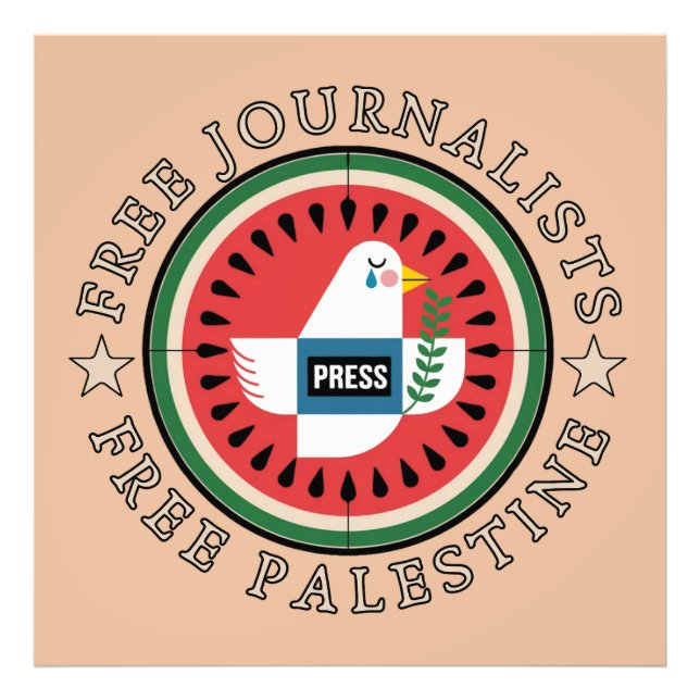 Fria journalister i Palestina Fototryck (Framsidan)