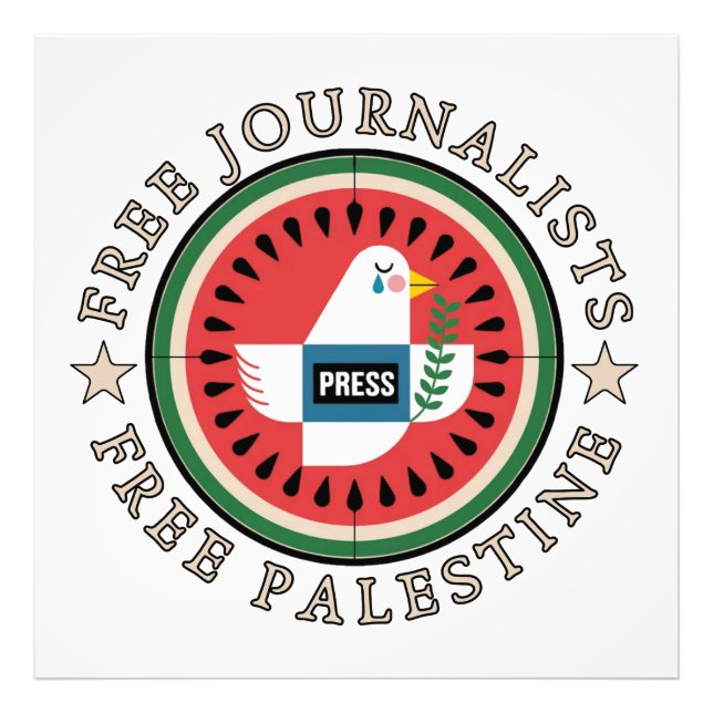 Fria journalister i Palestina Fototryck (Framsidan)