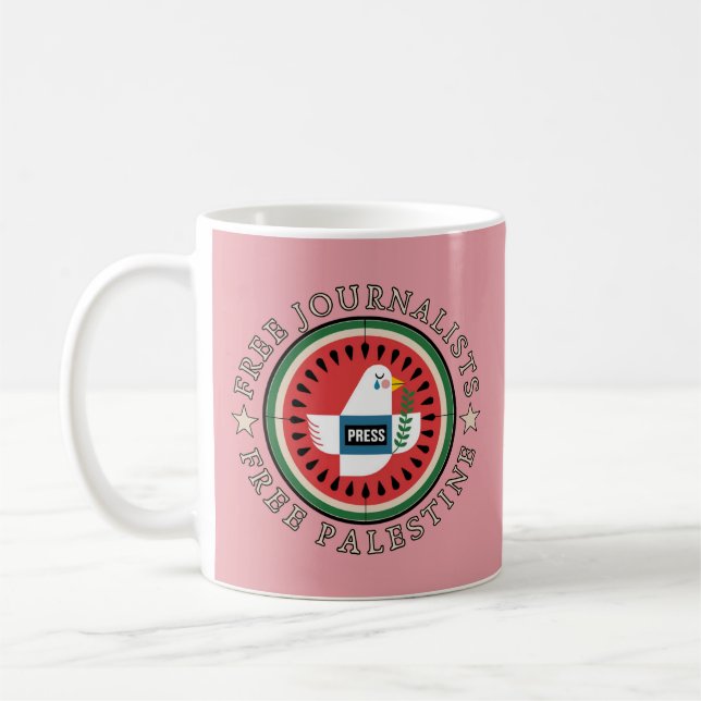 Fria journalister i Palestina Kaffemugg (Vänster)