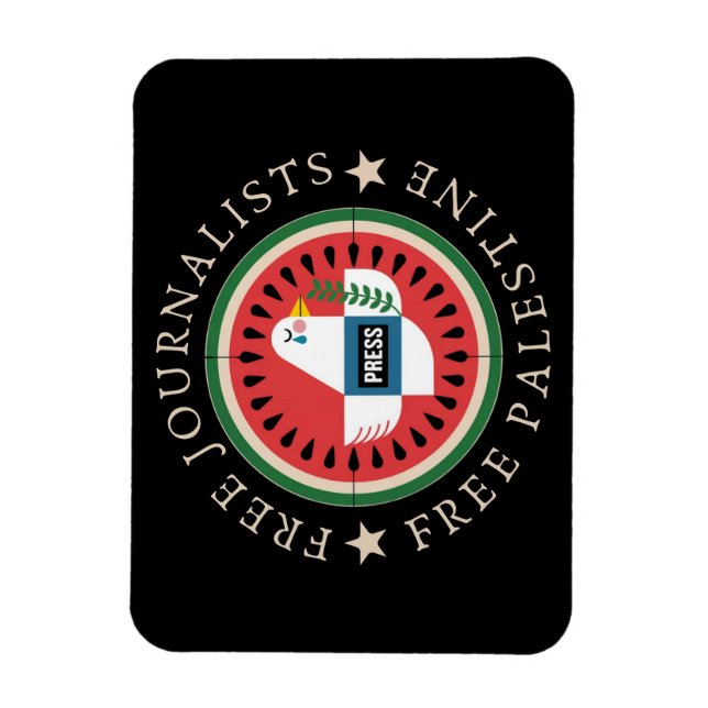Fria journalister i Palestina Magnet (Vertikal)