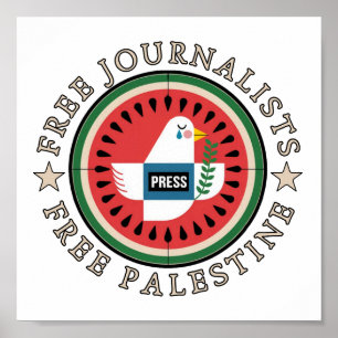 Fria journalister i Palestina Poster