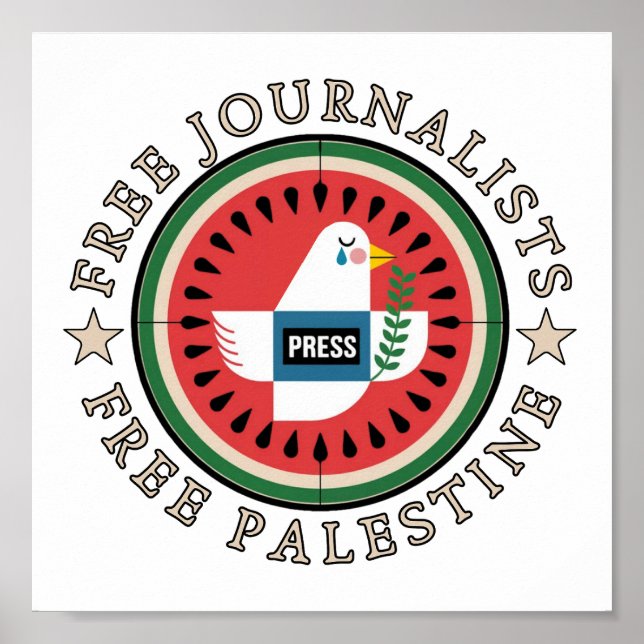 Fria journalister i Palestina Poster (Framsidan)