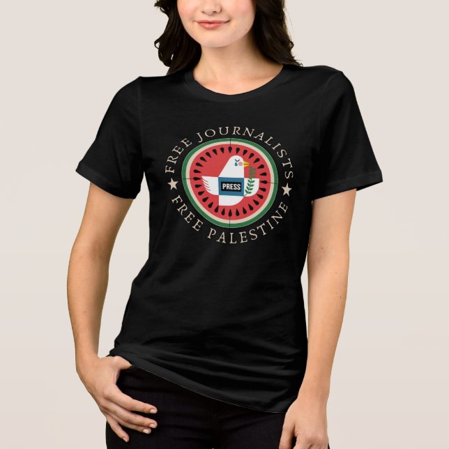 Fria journalister i Palestina T Shirt (Framsida)